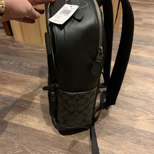 Brand new leather Coach backpack!